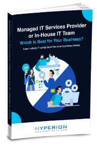 HyperionManagedServices Managed IT vs In house Technician eBook Cover